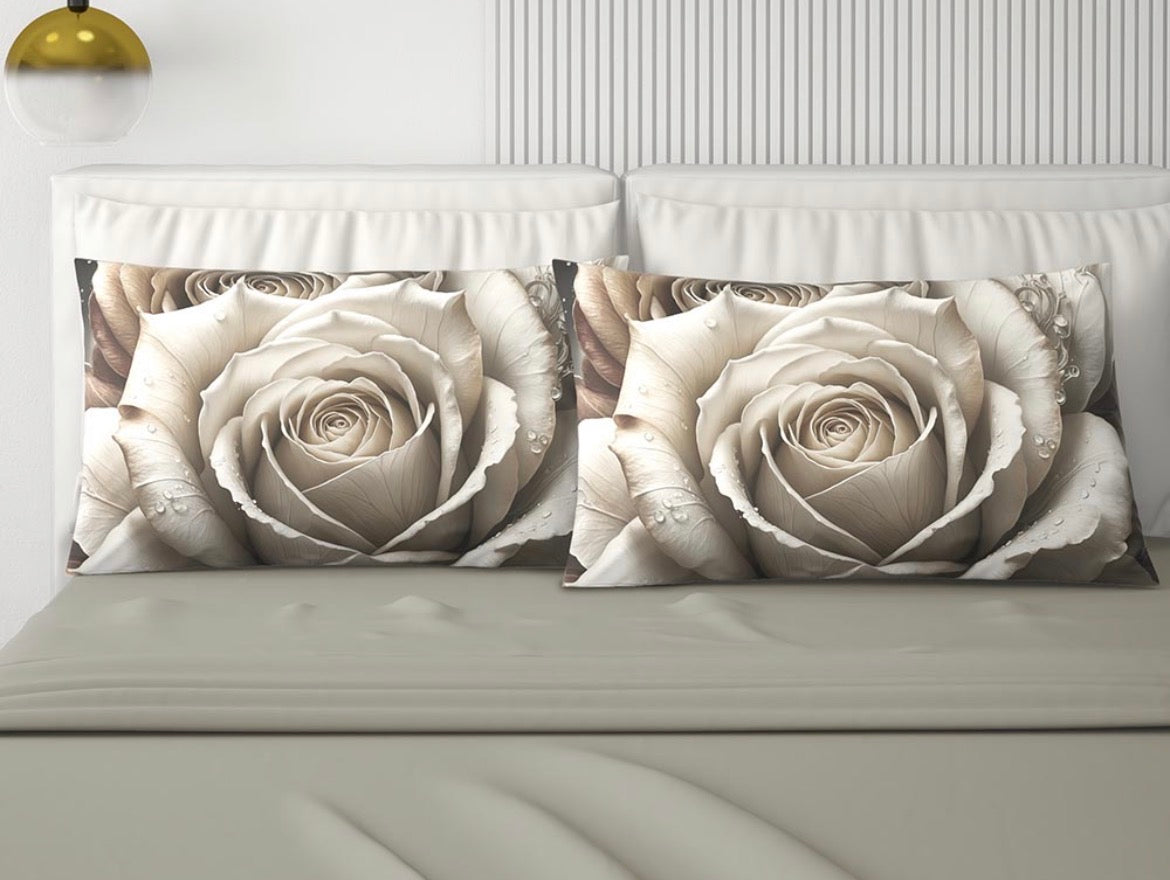 Completo letto matrimoniale con federe digitali ✨